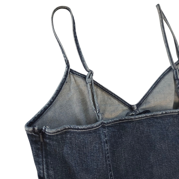 American Eagle Outfitters Dark Wash Denim Dress Medium NWT - Picture 7 of 8